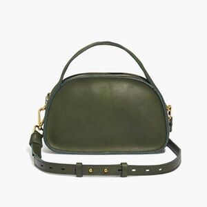 Madewell The Sydney Dark Green Leather Crossbody Bag
